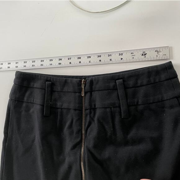 Teenflo Skirt Womens 8 Black Zipper Front Straight Pencil Vintage Canada - Picture 5 of 7